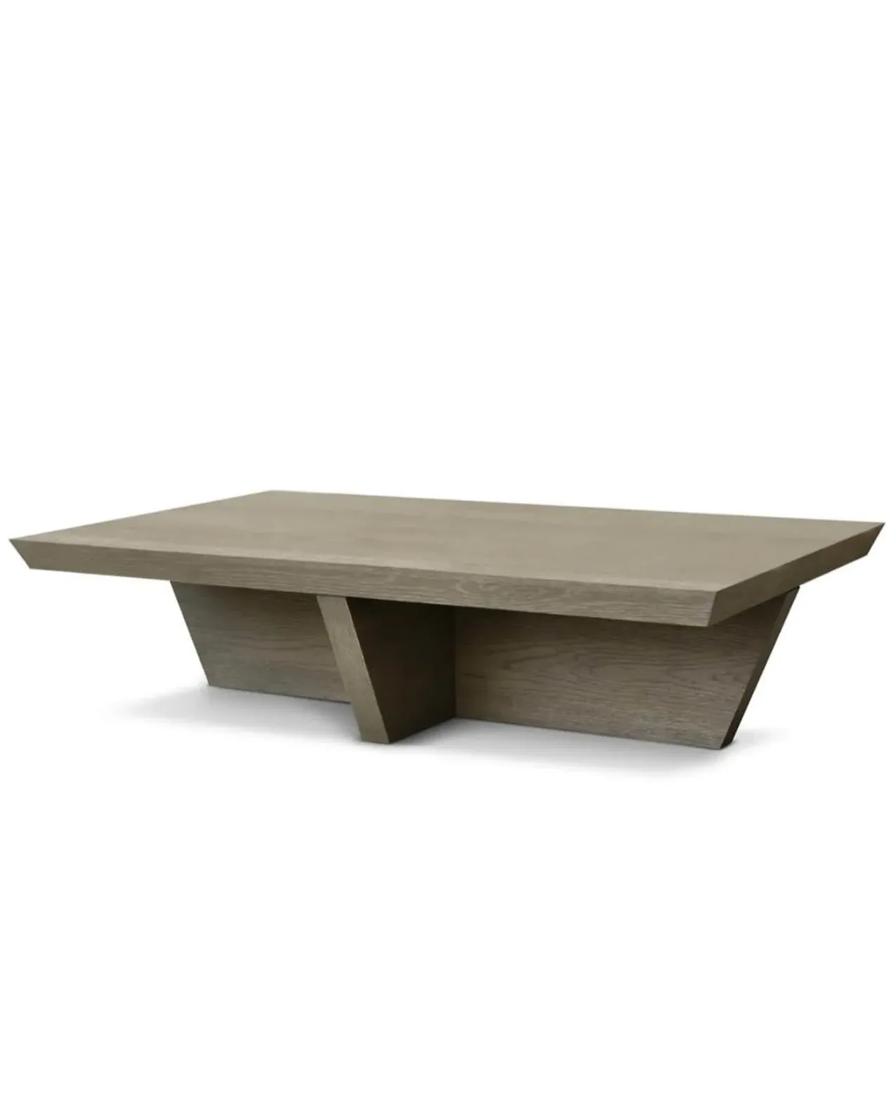 Geometric Coffee Table - Grey Taupe, Oak Veneer product
