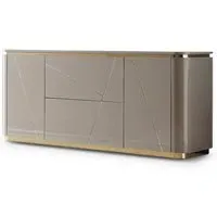 Gold Inlay Sideboard - Grey