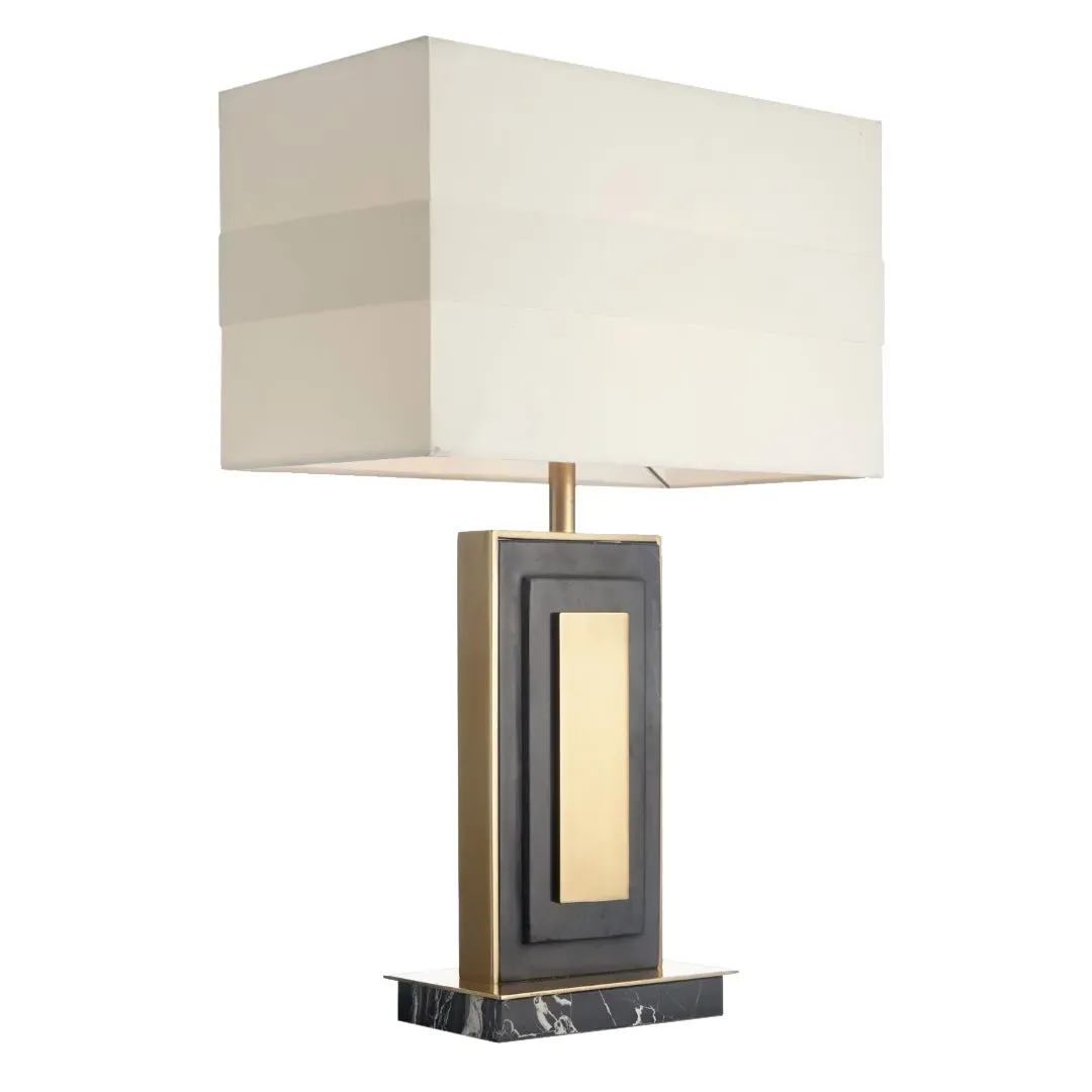 Hale Table Lamp - Black, Marble product