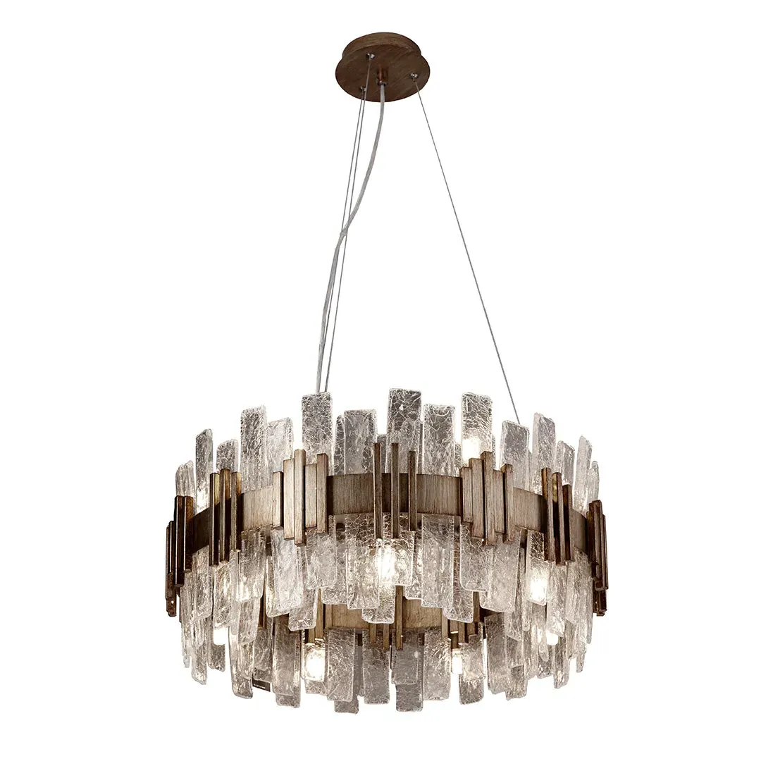 Halo Opulent 60cm Chandelier - Textured Glass product
