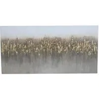 Hand Embellished Canvas Wall Art - Gold