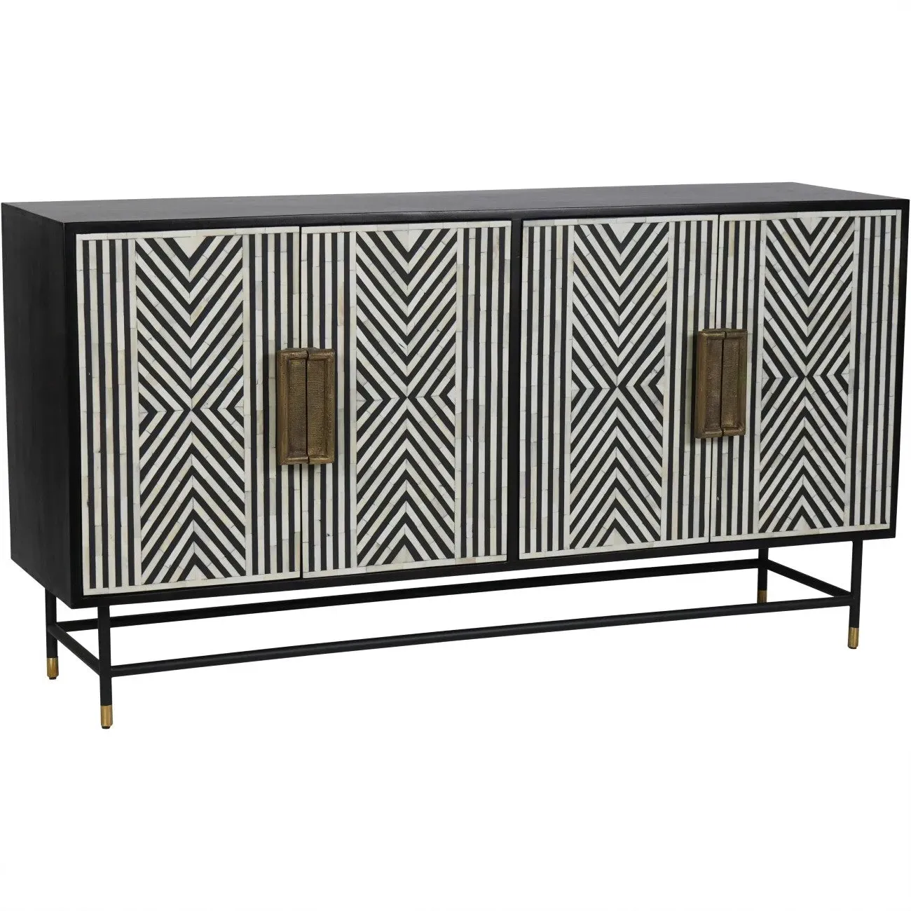 Imperial Luxe Sideboard - Black, Bone Inlay product