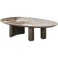 Landal Coffee Table - Brown, Ceramic