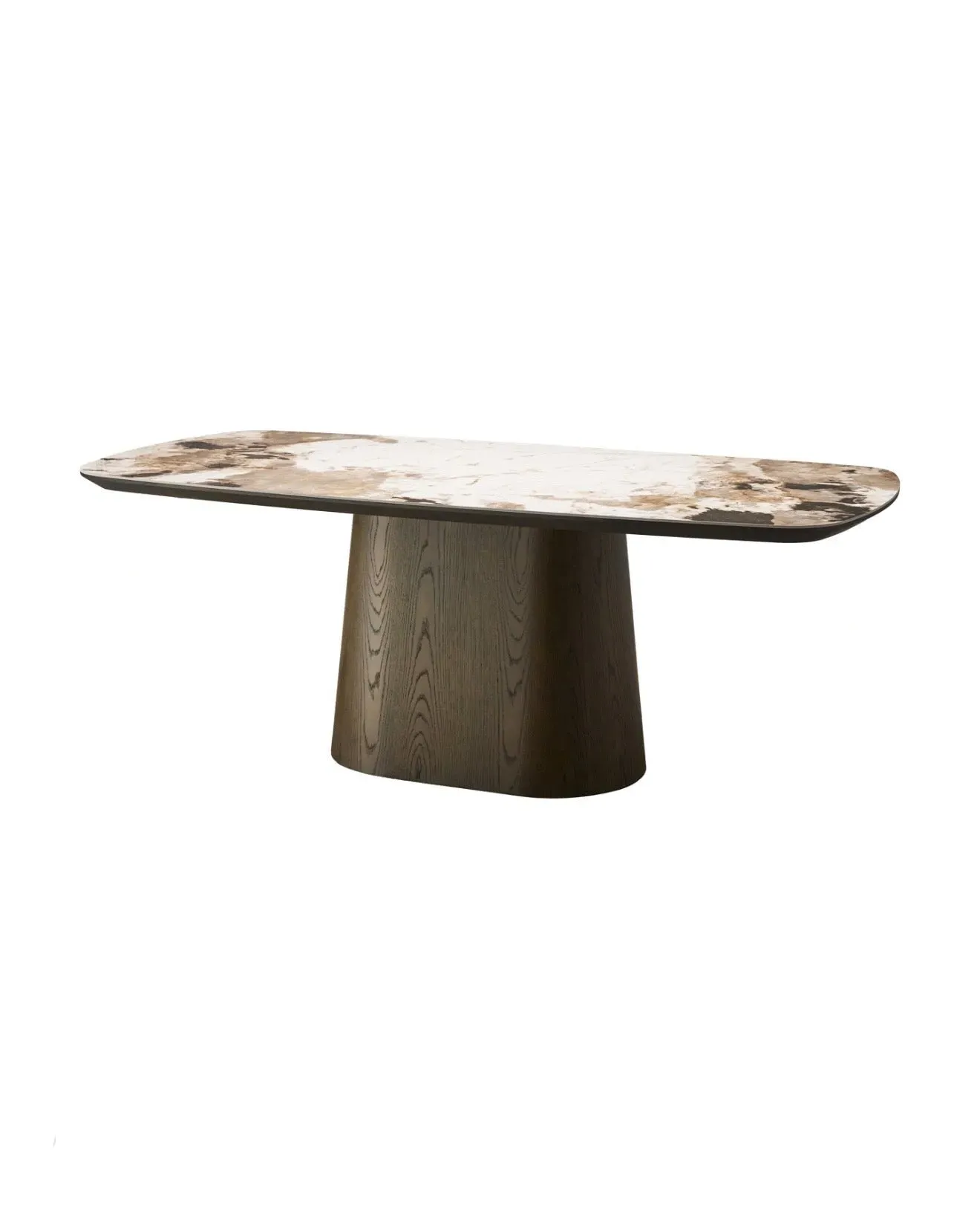 Landal Dining Table - Ceramic, Brown Wood product