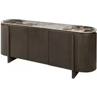 Landal Sideboard - Brown Wood, Ceramic