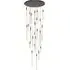 Large Pendant Drop Chandelier - Aluminum