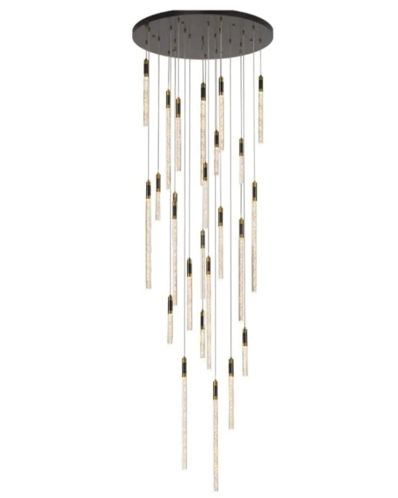 Large Pendant Drop Chandelier - Aluminum image