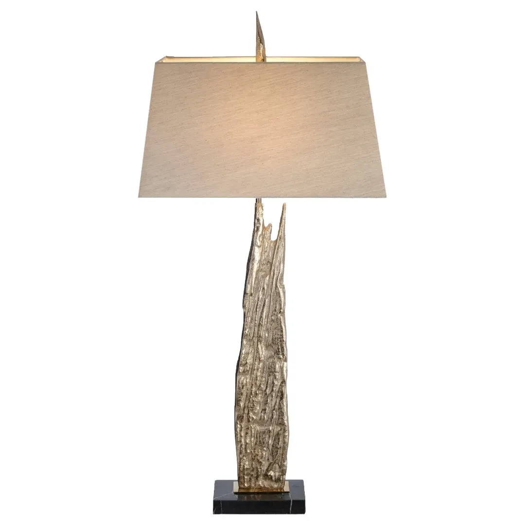 Lena Table Lamp - Gold, Metal, Marble and Fabric product