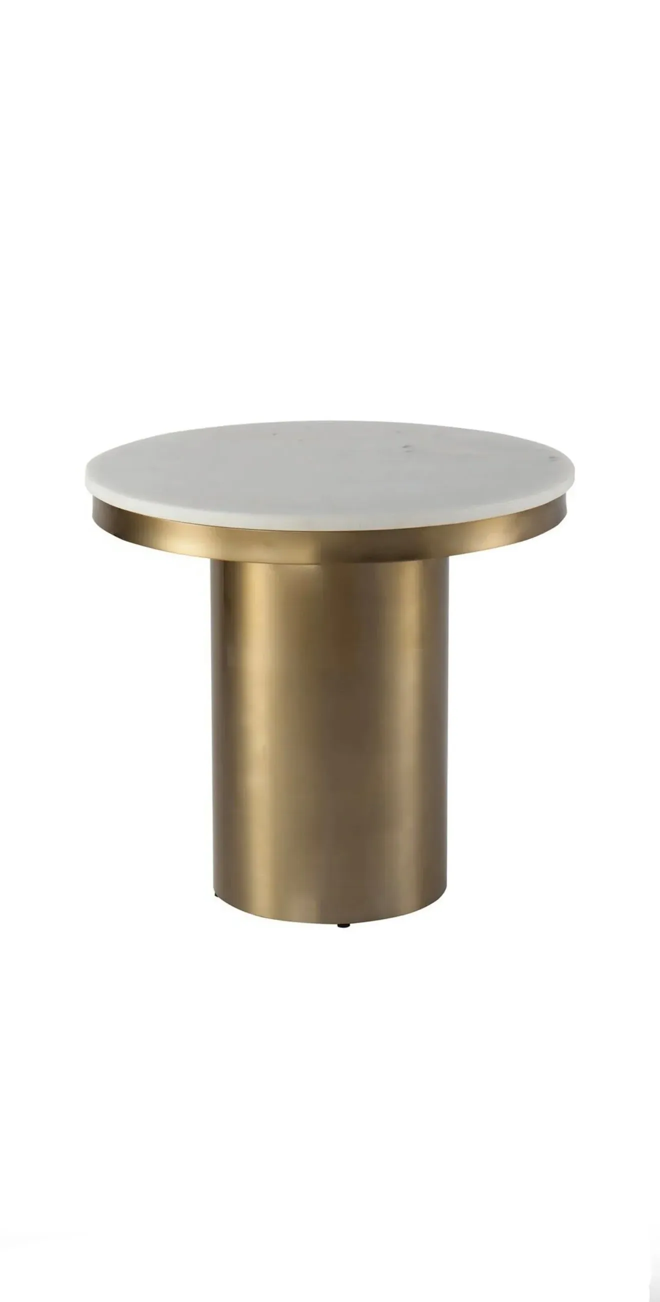Liang & Emil Camden Side Table - White Marble, Brushed Brass product