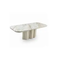 Liang & Emil Corinthian Dining Table - Ivory, Marble alternate view