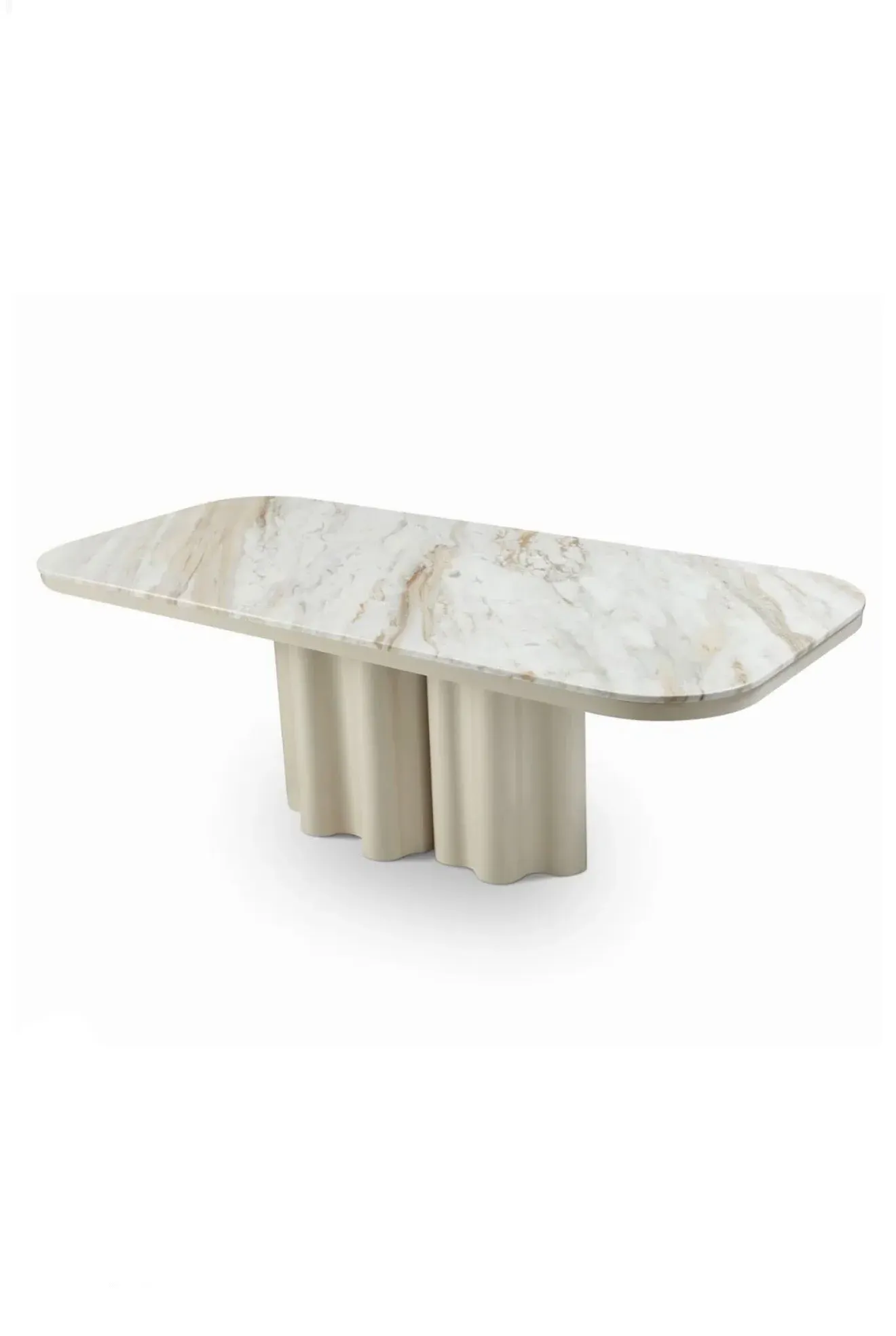 Liang & Emil Corinthian Dining Table - Ivory, Marble product