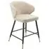 Linen Look Bar Stools Set of 2 - Beige