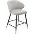 Linen Look Bar Stools Set of 2 - Grey