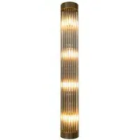 Long Wall Lamp - Brass, Metal and Glass alternate view