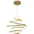 Looped Spiral Pendant Light - Champagne Gold