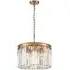 Lucia Crystal Pendant Light - Brushed Brass