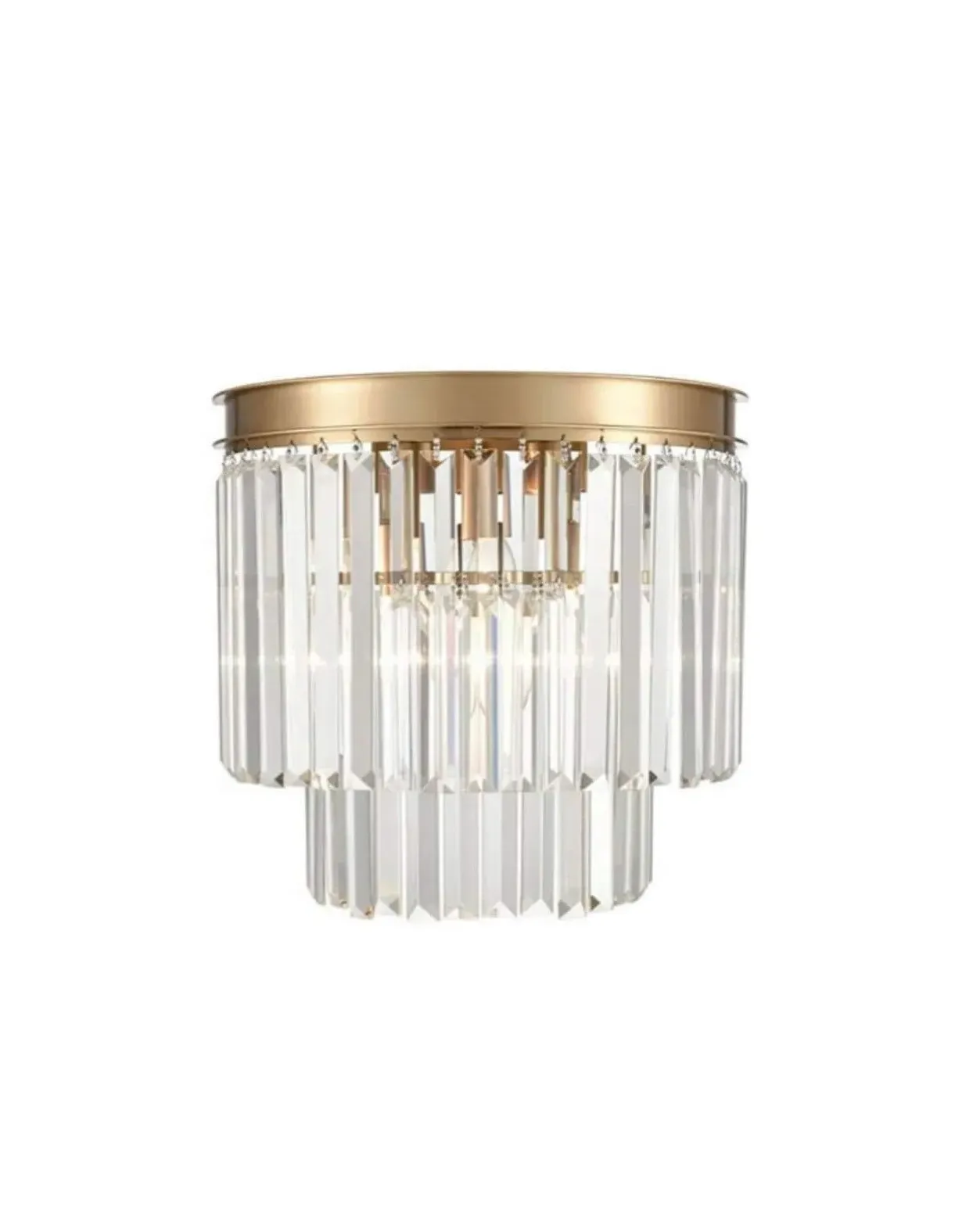 Lucia Crystal Wall Light - Brushed Brass product