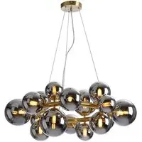 Lunar Ceiling Light - Satin Gold, Chrome