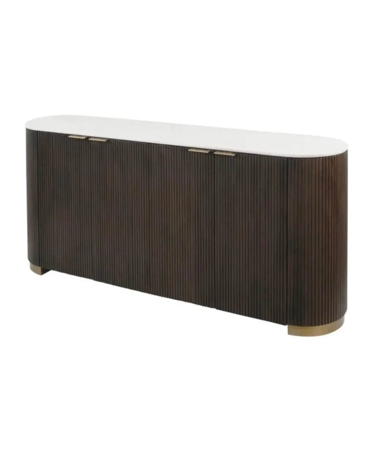 Lusso Sideboard - White, Marble image