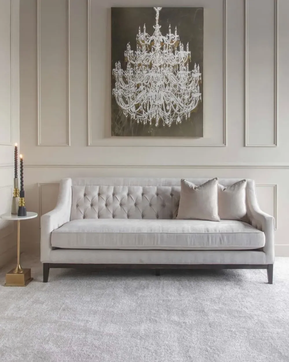 Luxe 3-Seater Sofa - Ivory