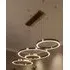 Luxe 4-Ring LED Chandelier - Gold