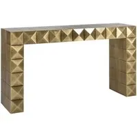 Brushed Gold Console Table alternate view