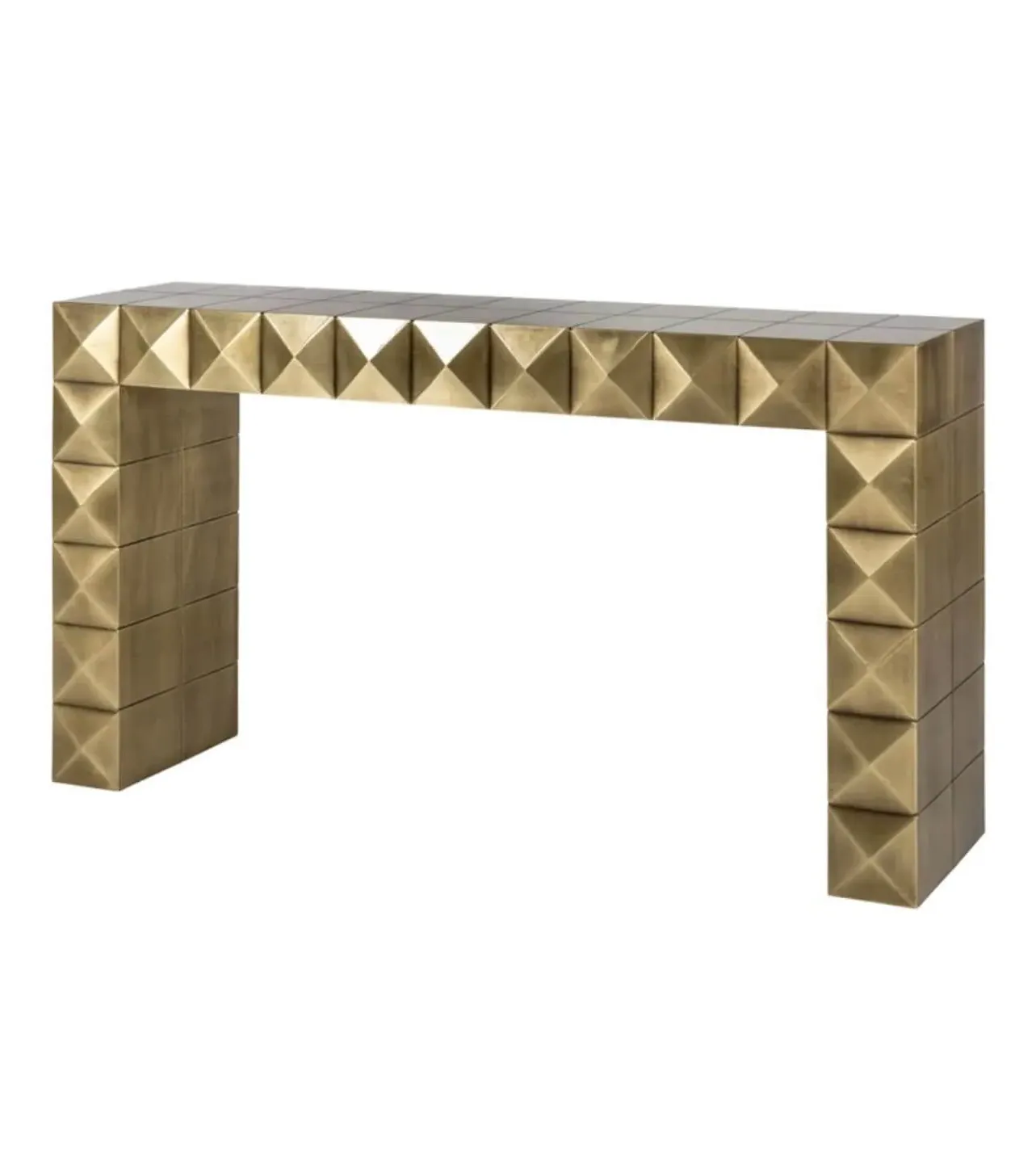 Brushed Gold Console Table product