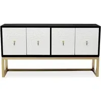Luxe Monochrome Sideboard - Black, White