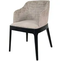 Luxe Mushroom Dining Chair - Black alternate view