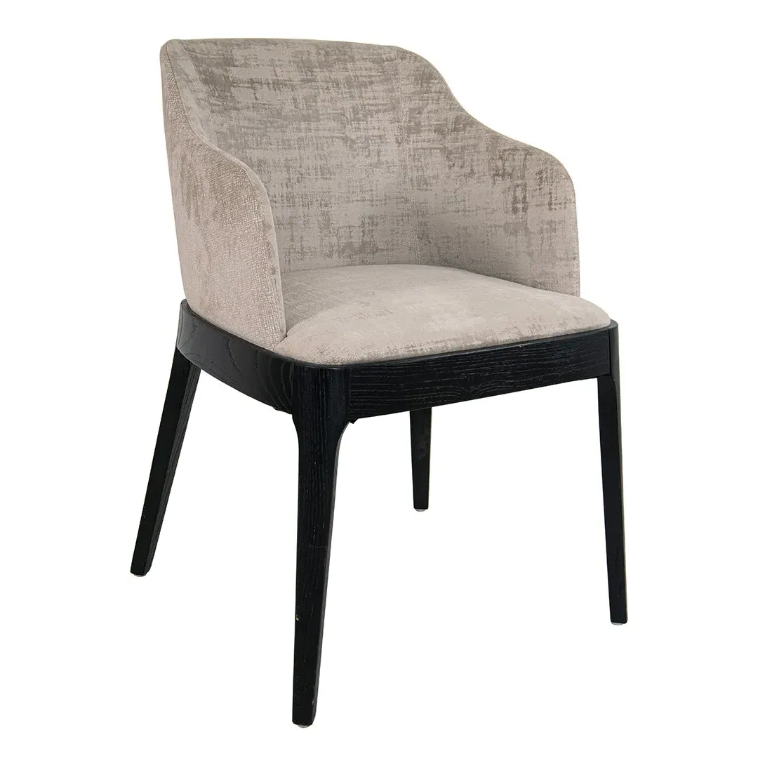 Luxe Mushroom Dining Chair - Black product