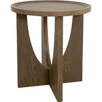 Round Side Table - Brown, Wood alternate view