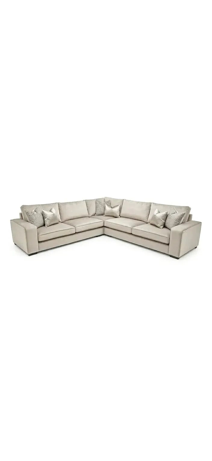 Bespoke Corner Sofa - Bone, Wenge Wood product