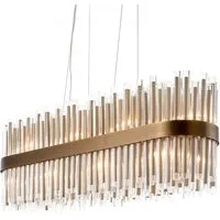 Rectangular Chandelier - Antique Brass alternate view