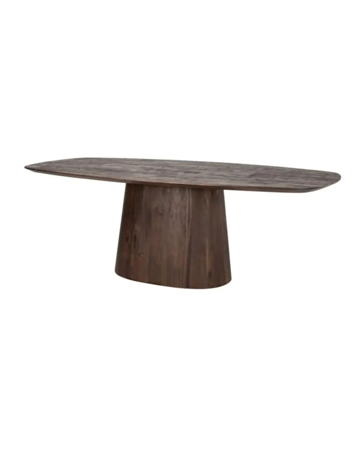 Mango Wood Oval Dining Table - Dark Brown product