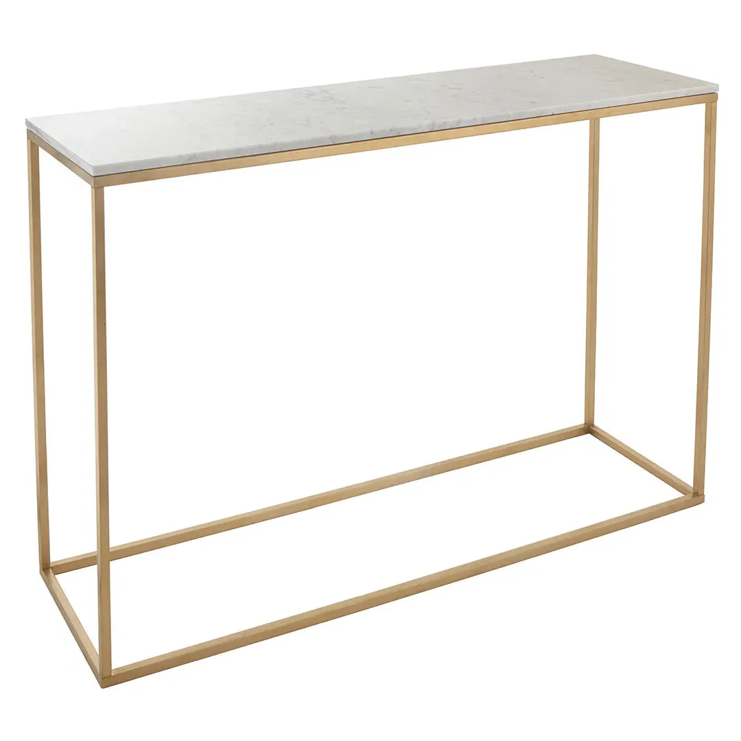 Marble Console Table - Brass, Metal product