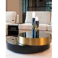 Mayfair Coffee Table - Charcoal, Oak Veneer