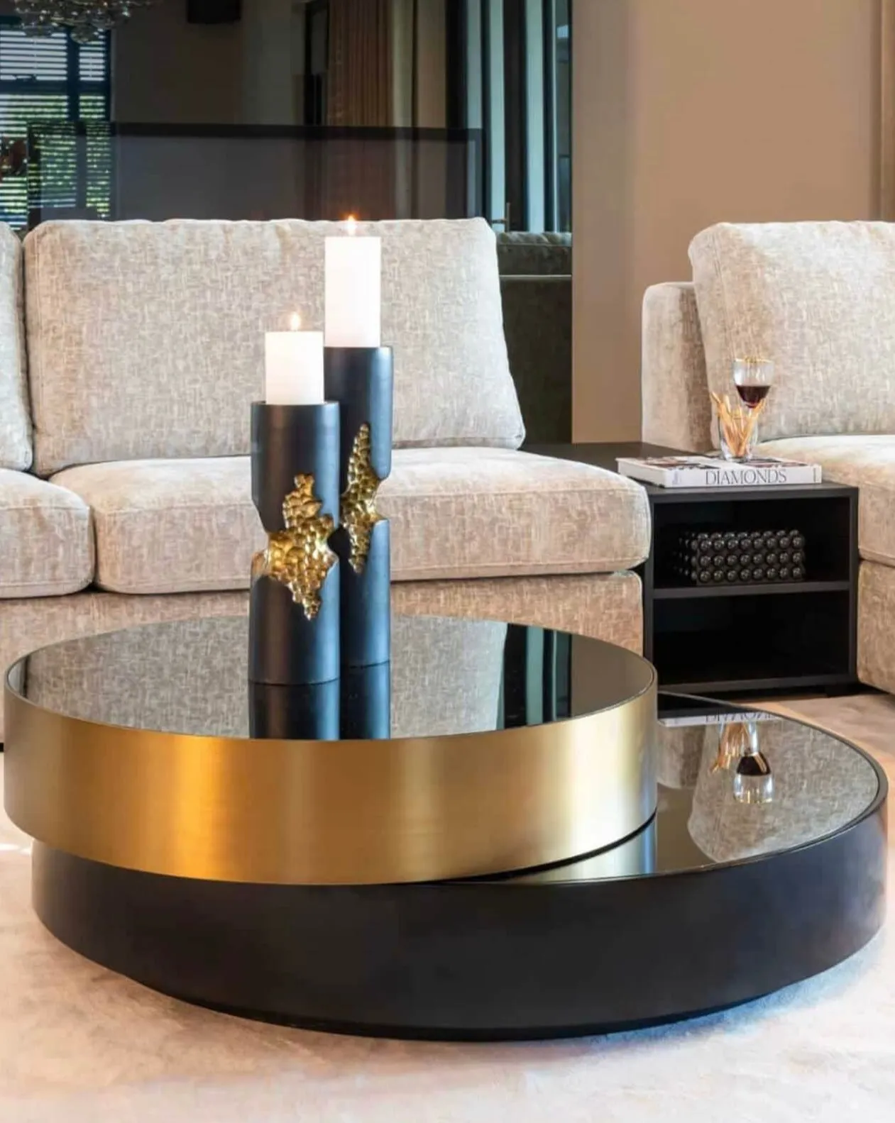 Mayfair Coffee Table - Charcoal, Oak Veneer image