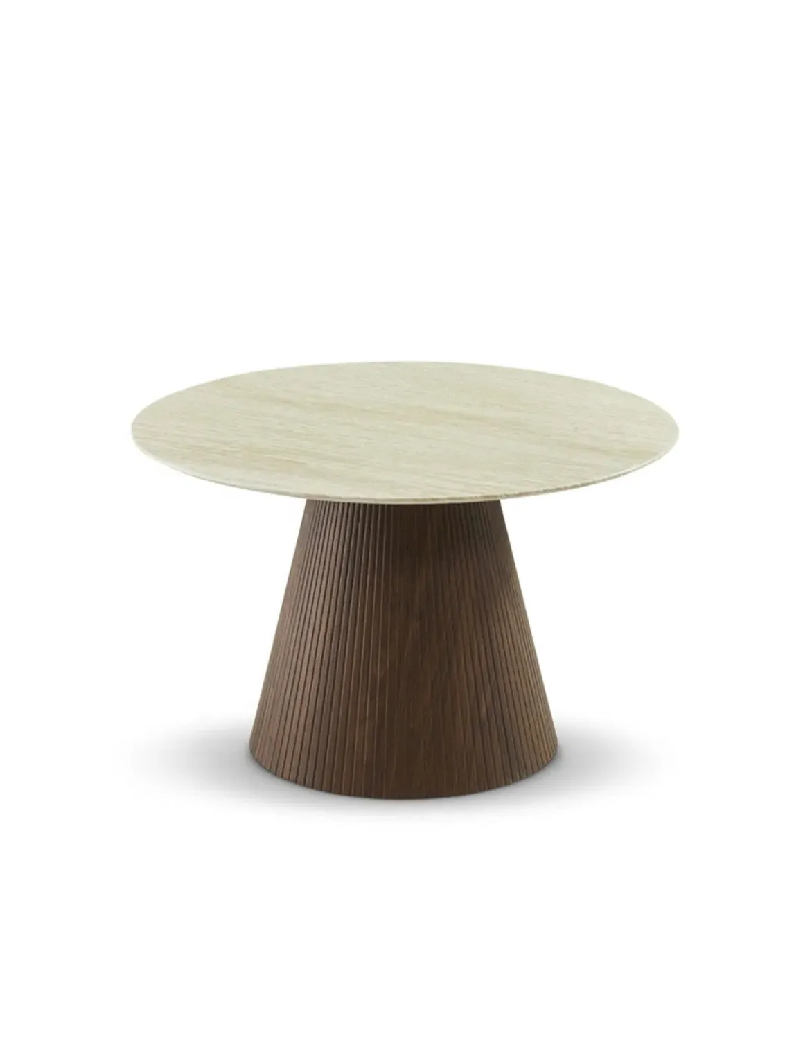 Milano Dining Table - Marble, Walnut image