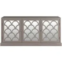 Mirrored Sideboard - Grey, Oak