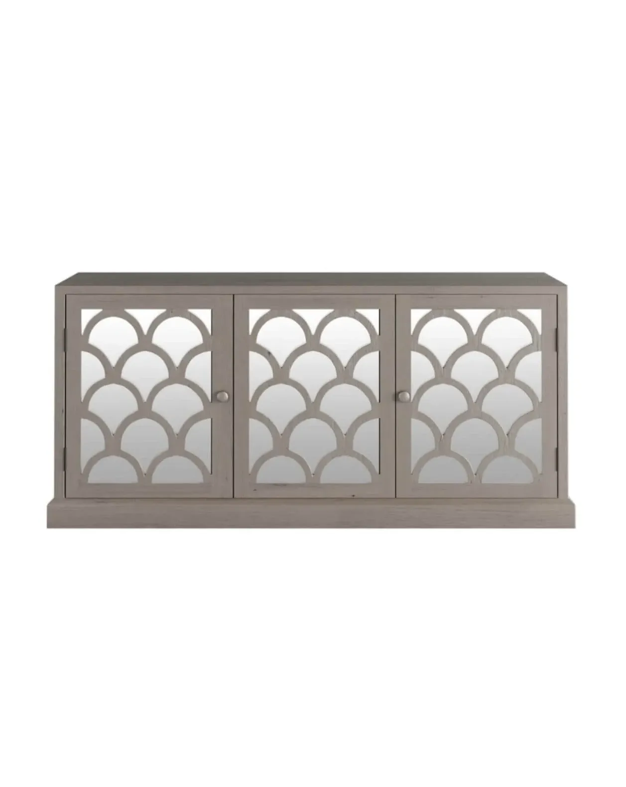 Mirrored Sideboard - Grey, Oak image