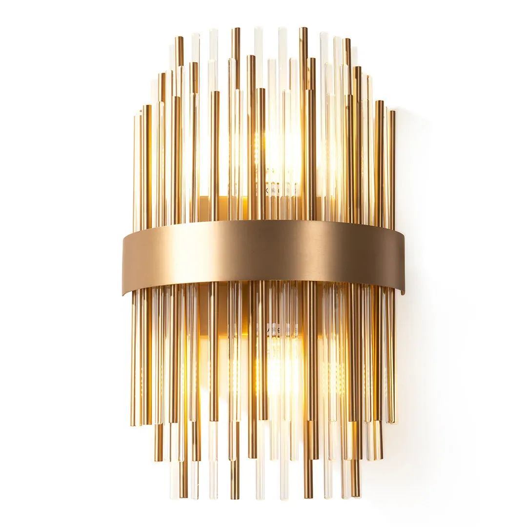 Monarch Luxe Triple-Layer Wall Light - Brass, Metal and Glass product
