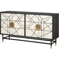 Monochrome Sideboard - Black and White, MDF
