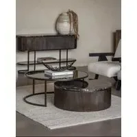 Monte Carlo Nesting Coffee Tables - Black, Marble