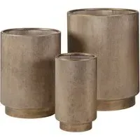 Monte Carlo Set of 3 Floor Planters - Champagne Gold, Iron alternate view