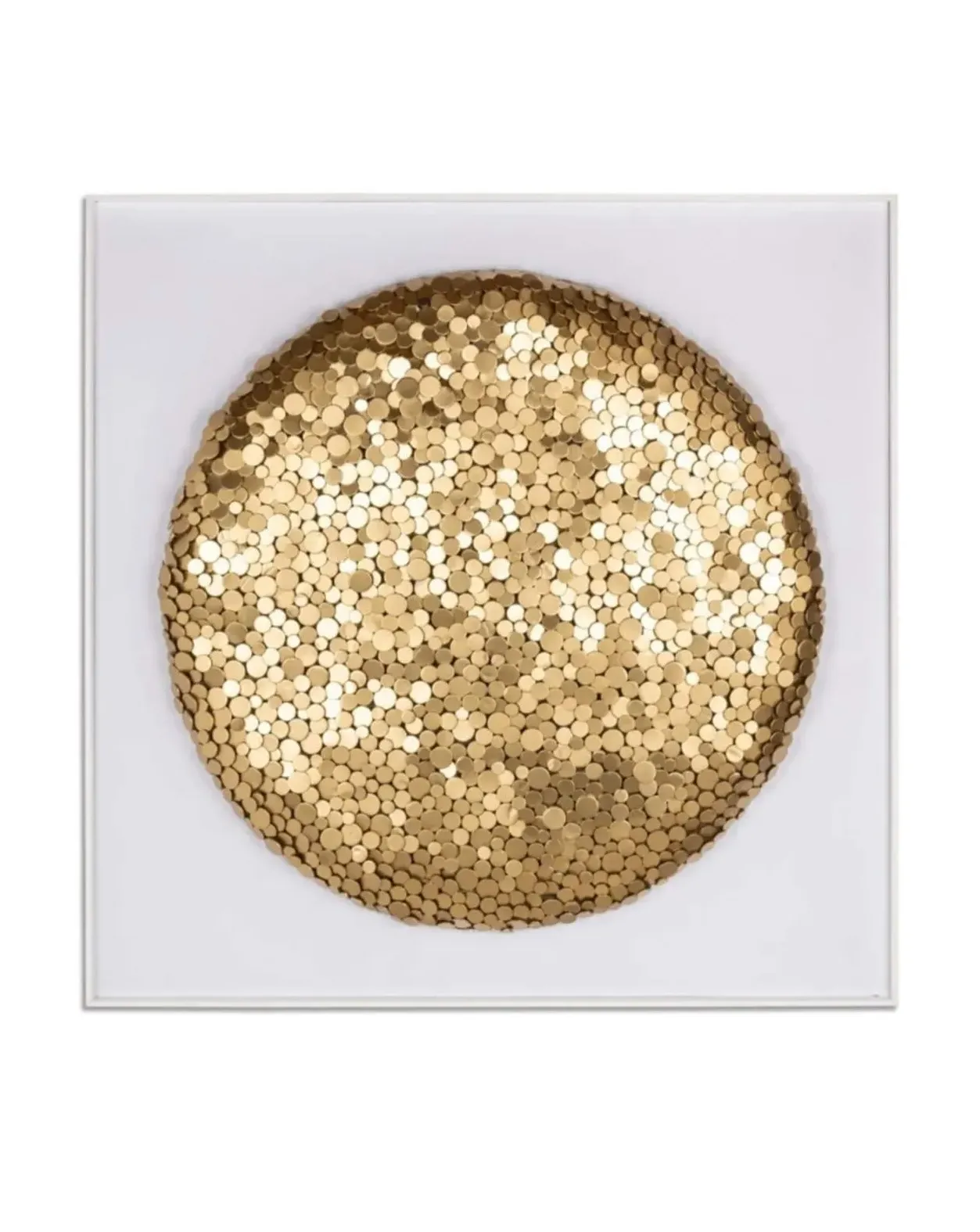 Mosaic Wall Art - Gold, Metal image