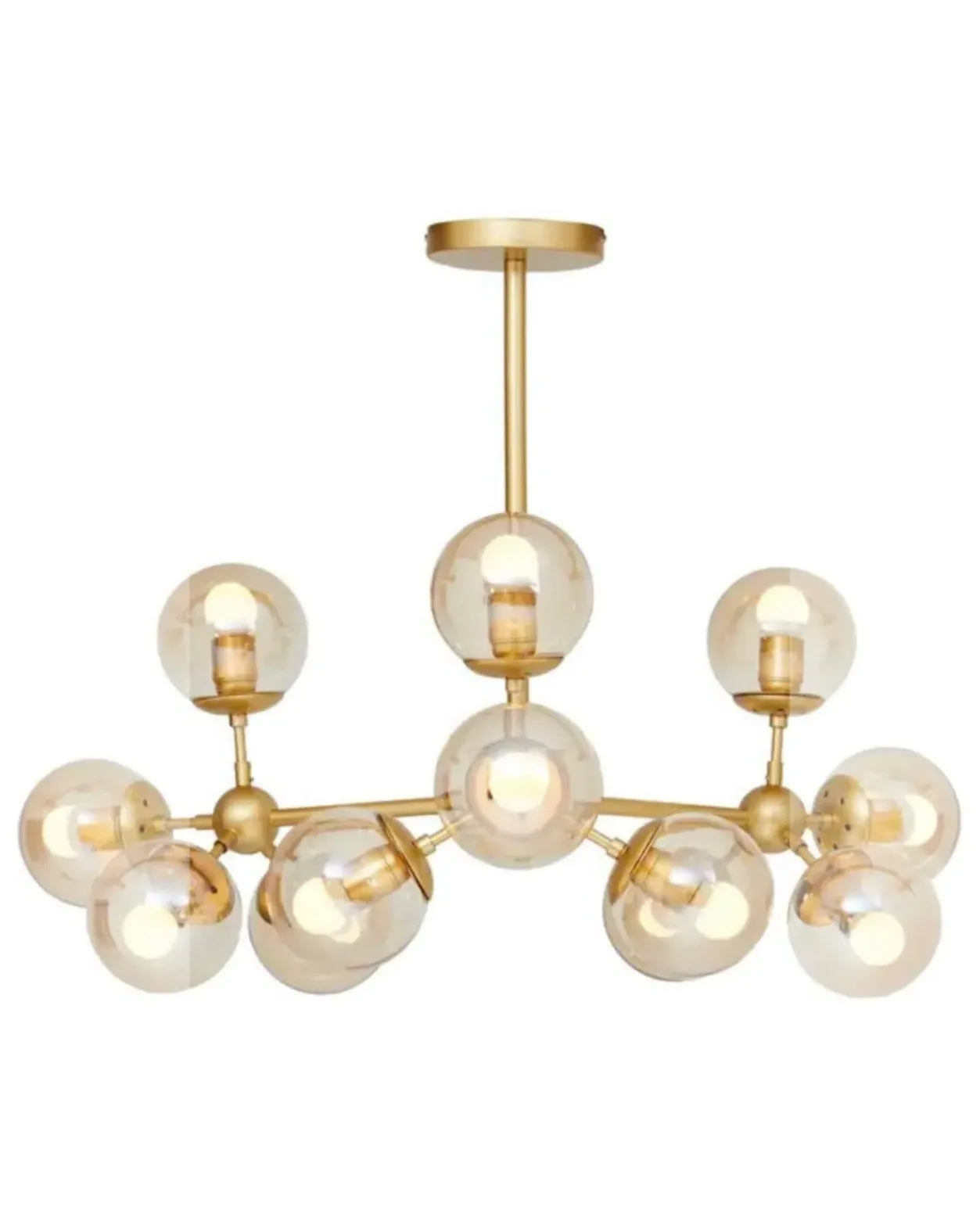 Multi Bulb Ceiling Light - Gold