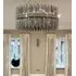 Nickel Glass Chandelier - Nickel