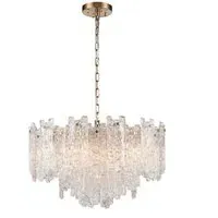 Nova Ice 65cm Chandelier - Aged Brass