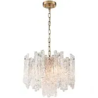 Nova Ice Pendant - Aged Brass