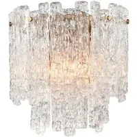 Nova Ice Wall Light - Aged Brass